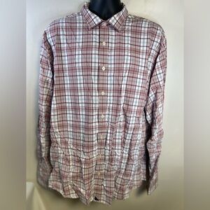 UNTUCKIT Men’s Dress Short Multi Colored Plaid Design Size XXXL Big And Tall